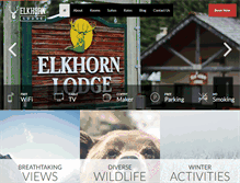 Tablet Screenshot of elkhornbanff.ca